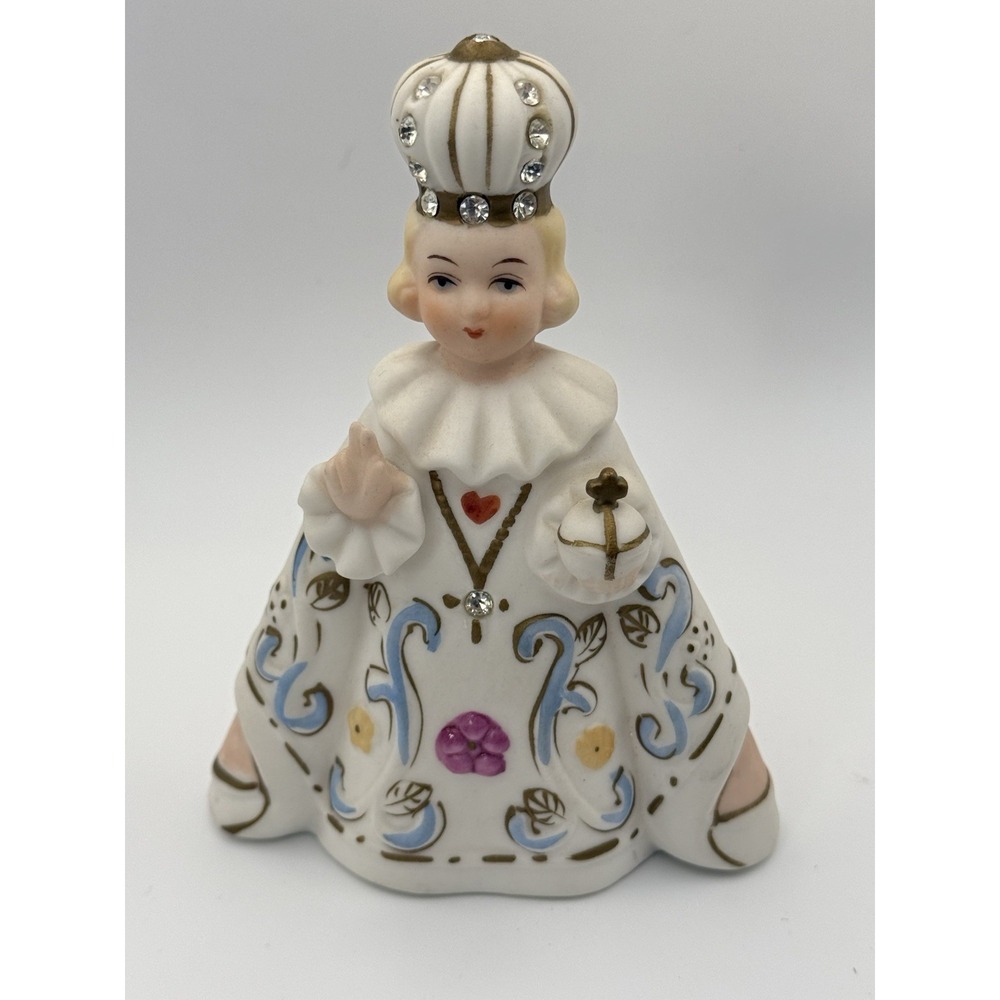 VTG Tilso Infant Jesus Prague Christ Child Catholic Ceramic Figurine 5.5"H MINT